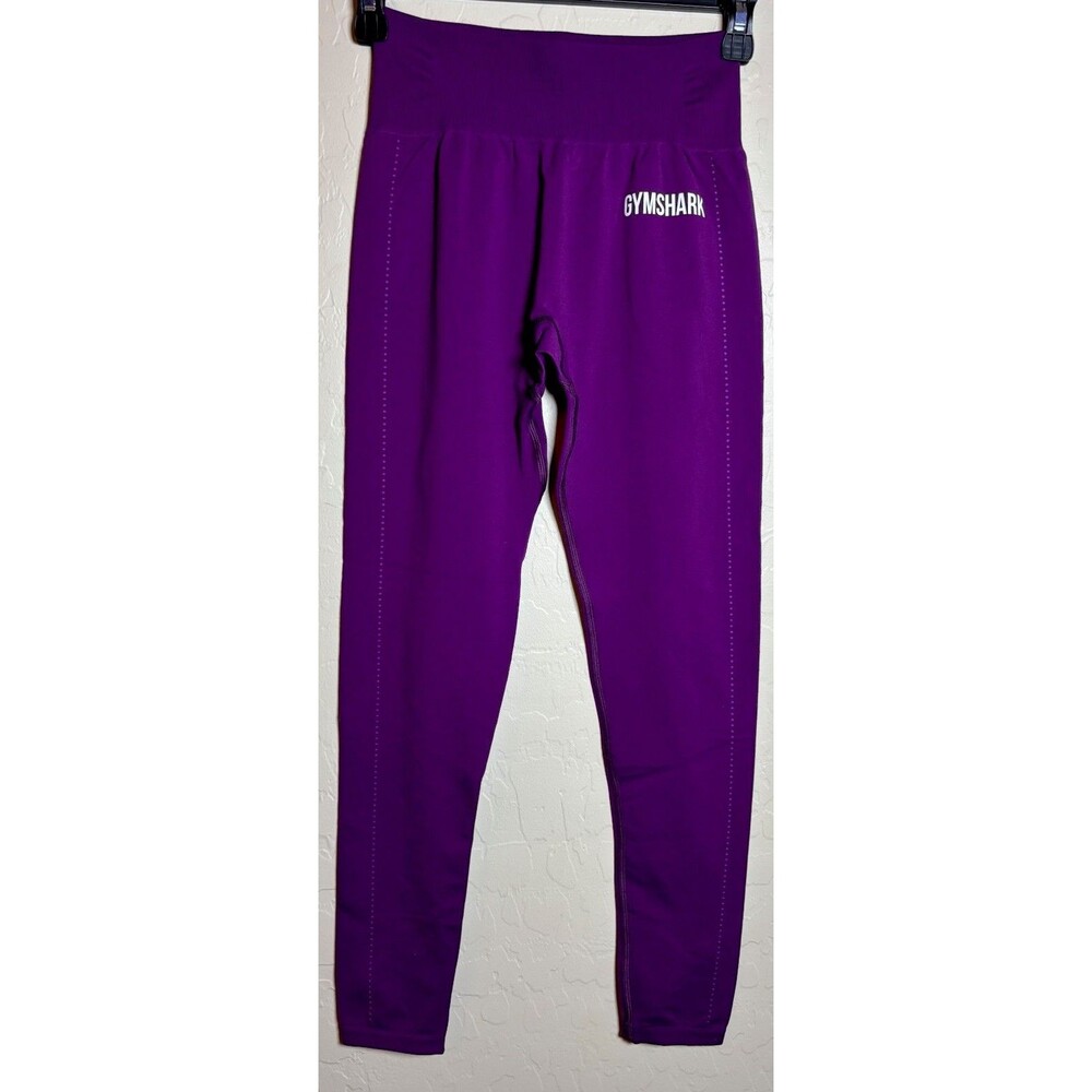 Gymshark Adapt Seamless High Rise Ankle Leggings Purple Womens Approx Size S